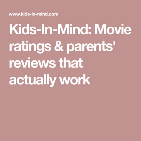 Content Ratings S1 V4 L2. . Kidsinmind movie reviews